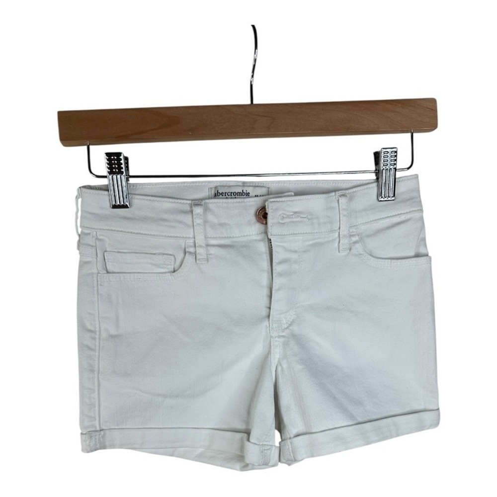 abercrombie kids midi shorts White Denim Size 11/12